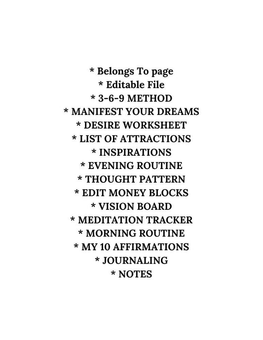 Manifestation Journal