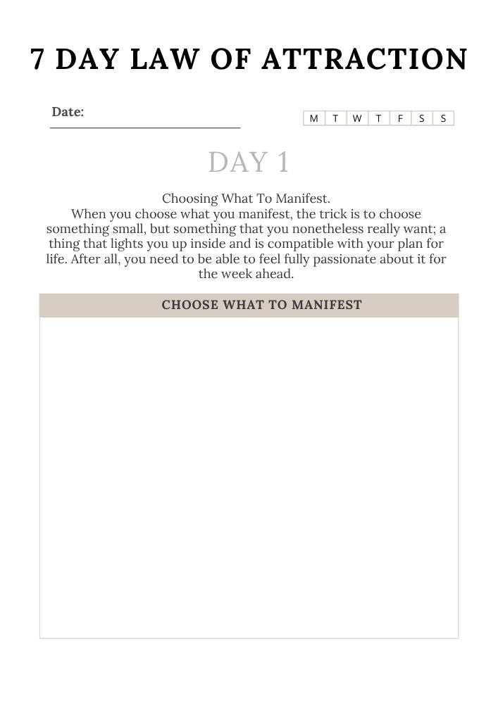 Law of Attraction Planner