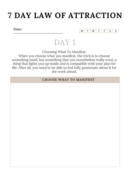 Law of Attraction Planner