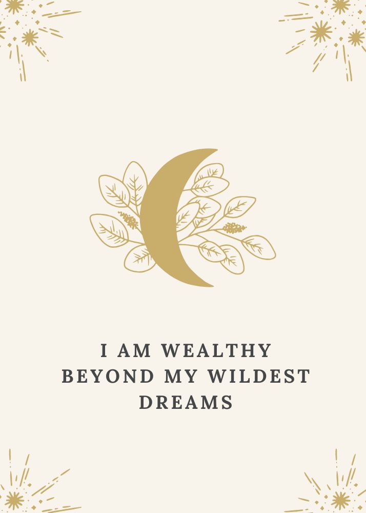 Money Abundance Affirmation Cards