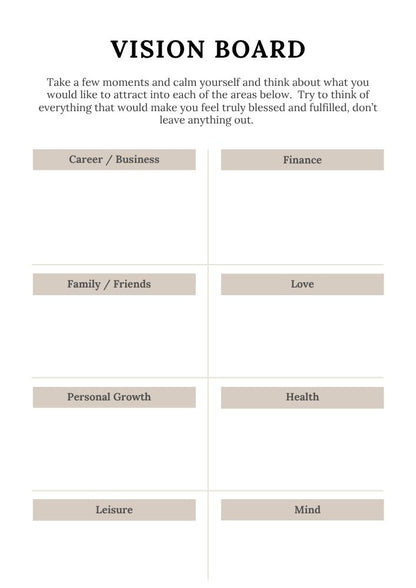 Law of Attraction Planner