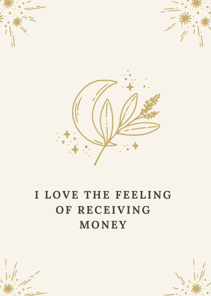 Money Abundance Affirmation Cards