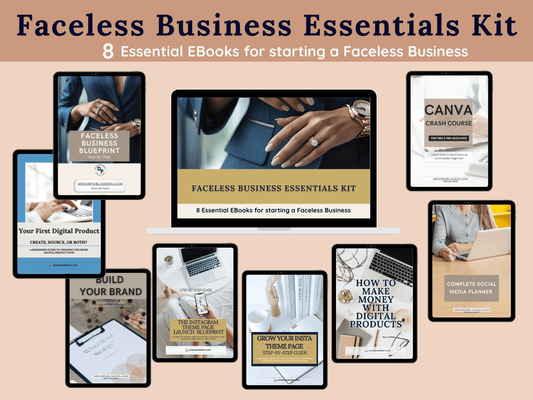 Faceless Business Essentials Kit - 8 EBooks Bundle
