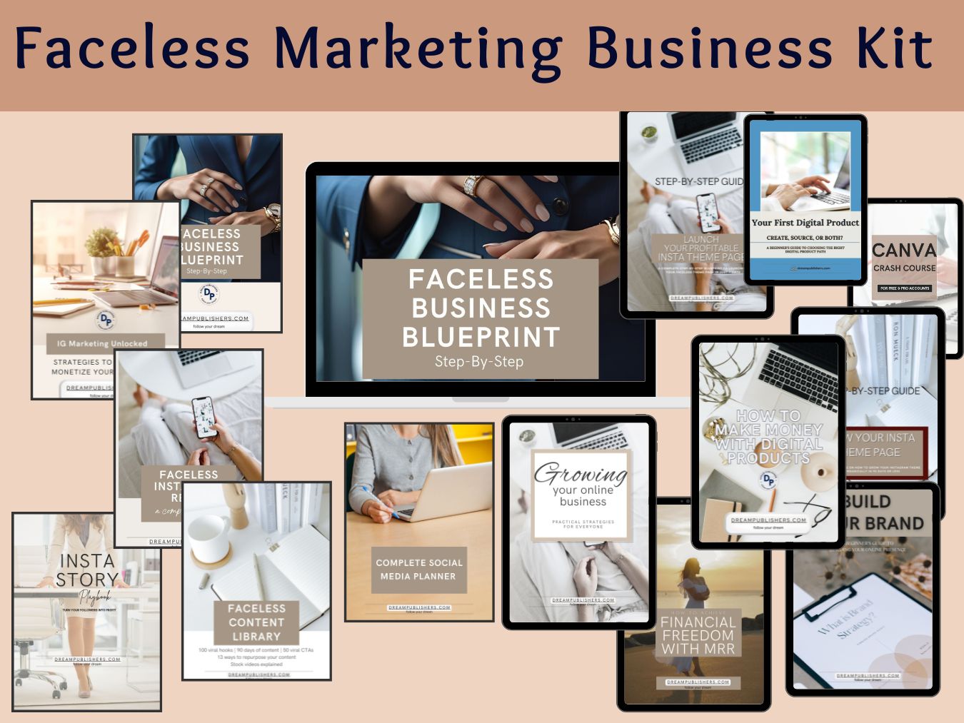 Faceless Marketing Business Kit - 14 EBooks Bundle