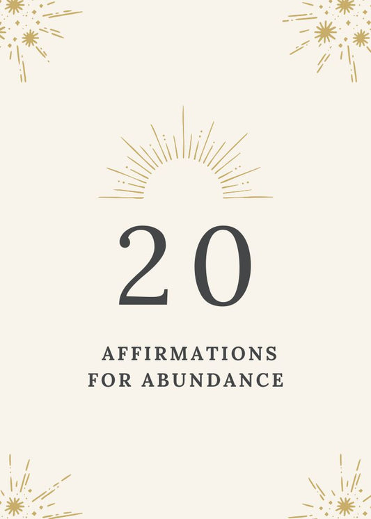 Money Abundance Affirmation Cards