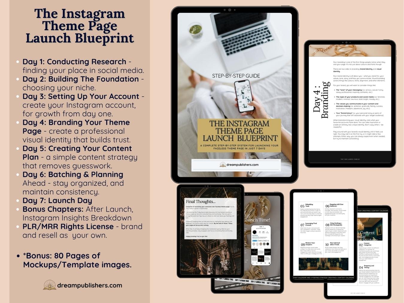 The Instagram Theme Page Launch Blueprint