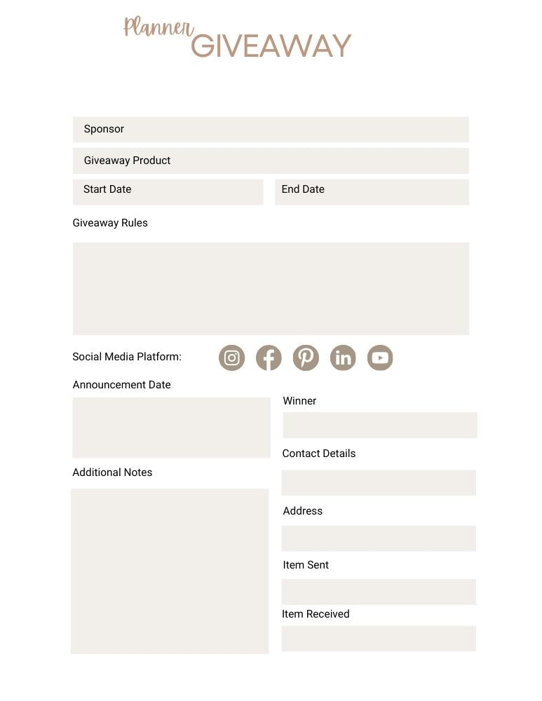 Complete Social Media Planner